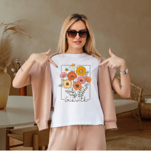 Vintage Wildblume T-Shirt