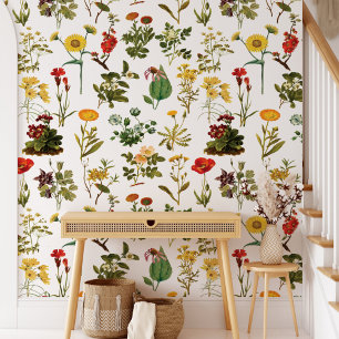 Vintage Wildblume Tapete