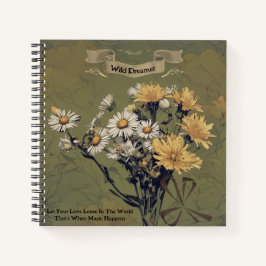 Vintage Wildblumen Daisy Dreamer Quote Journal Notizbuch