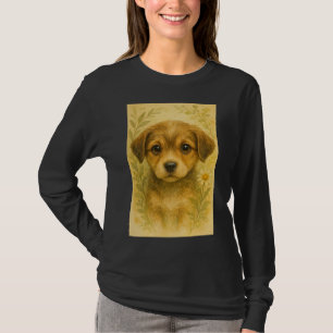 Vintage-Wildblumen-Hundehalsband T-Shirt