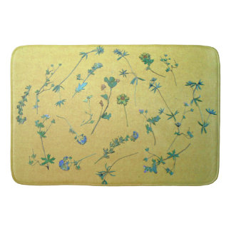 Vintage Wildblumen III Badematte