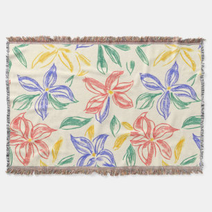 Vintage-Wildblumen-Skizze (8) Decke