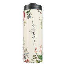 Vintage Wildblumen, vertikaler Name für schwarzes