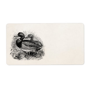 Vintage wilde Stockente duckt personalisierte