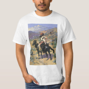 Vintage Wilder Westen, Ein Indiander Fallensteller T-Shirt