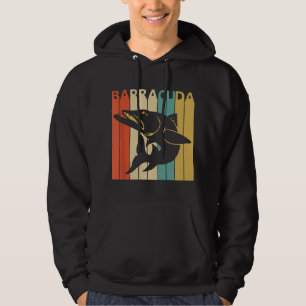 Vintage-Wildtier-Barrakuda-Fisch Hoodie