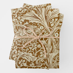 Vintage-William-Morris-Arcadia-Blumen-Kunstdruck Geschenkpapier Set