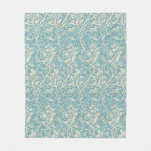 Vintage William Morris Arcadia Floral Nahtlos Fleecedecke