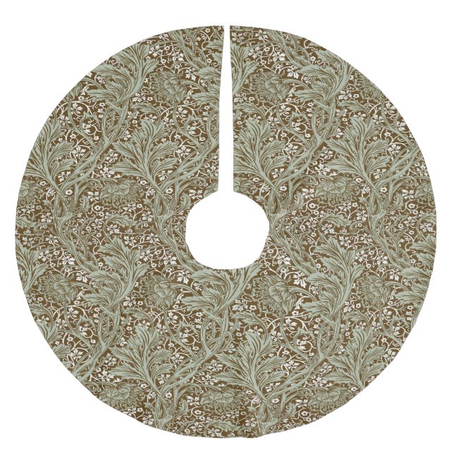 Vintage William Morris Arcadia Nahtlos Polyester Weihnachtsbaumdecke (Vorderseite)