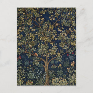 Vintage William Morris–Baum des Lebens  Postkarte