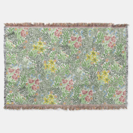 Vintage William Morris Bower Blumen Grünzeug Decke