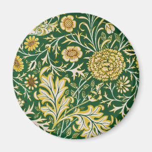 Vintage William Morris Cherwell Grün Blumen Kunst Magnet
