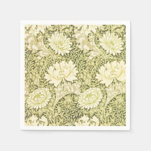 Vintage-William-Morris-Chrysanthemen-Muster Serviette