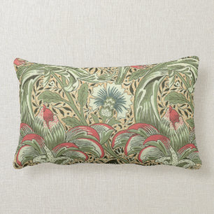 Vintage William Morris Corncockle Blume Lendenkissen
