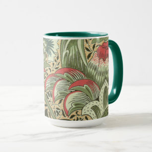 Vintage William Morris Corncockle Blume Tasse