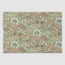 Vintage-William-Morris-Corncockle-Blumen Seidenpapier