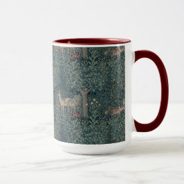Vintage-William-Morris-Grünanlage-Waldtiere Tasse