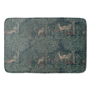 Vintage William Morris Grünwaldtiere Badematte