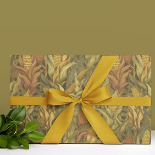 Vintage William Morris Herbstmais Geschenkpapier