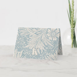 Vintage William Morris Marigold Pattern Note Card Dankeskarte