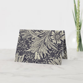 Vintage William Morris Marigold Pattern Note Card Dankeskarte