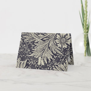 Vintage William Morris Marigold Pattern Note Card Dankeskarte