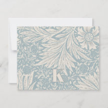 Vintage William Morris Marigold Pattern Note Card