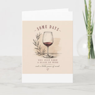 Vintage Wine Lover    Red Wine Design Karte