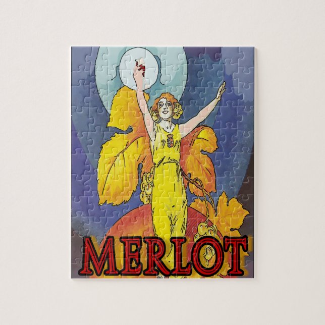 Vintage Wine Merlot Plakate (Vertikal)