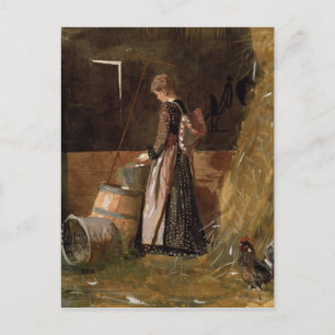 Vintage Winslow Homer Frische Eier Postkarte