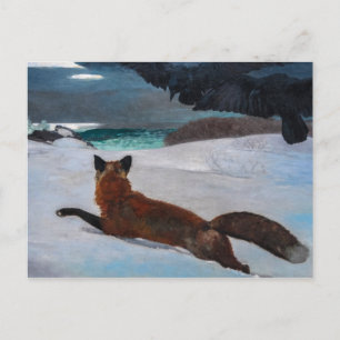 Vintage Winslow Homer Fuchsjagd Postkarte