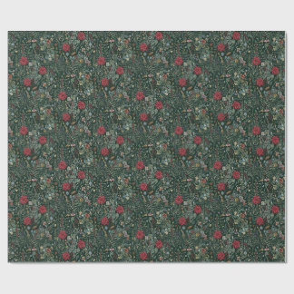 Vintage-Winter-Botanik-Geschenkpapier Geschenkpapier