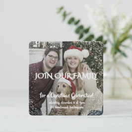 Vintage Winter Christmas Elegance Personalized  Einladung