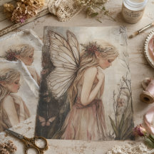 Vintage Winter-Waldlandschaft mit Holly & Berries