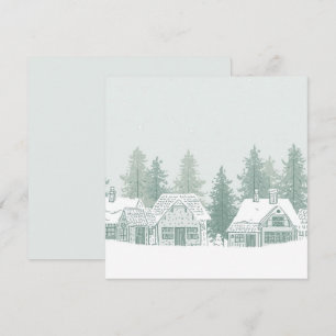 Vintage Winterdorf Weihnachten