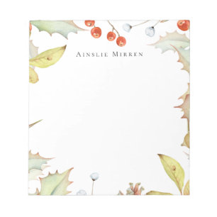 Vintage Winterfoliage Notizblock