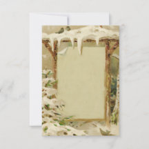 Vintage Wintergartenszene Text hinzufügen