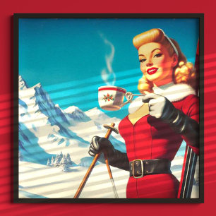 Vintage-Wintergirl Poster