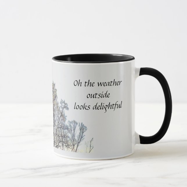 Vintage Winterkaffee-Tasse Tasse (Rechts)