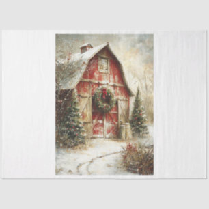 Vintage Wintermauer Seidenpapier