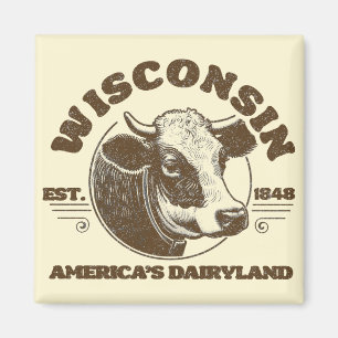 Vintage Wisconsin Magnet
