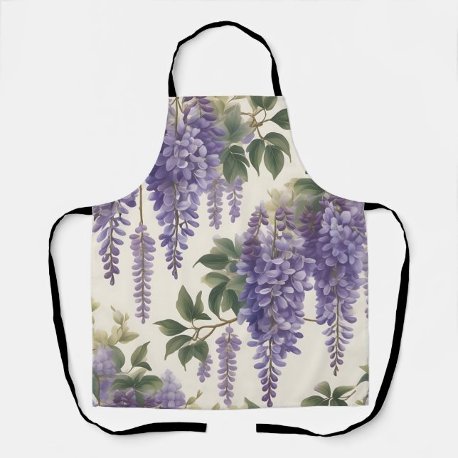 Vintage Wisteria Schürze (Vorderseite)