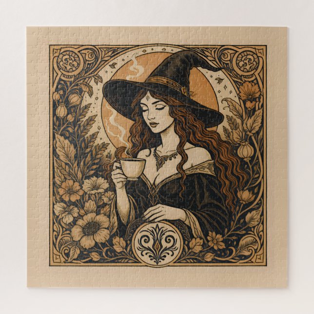 Vintage Witch Tea Time (Vertikal)