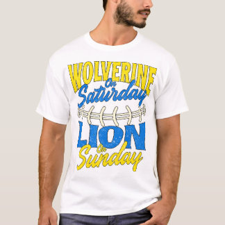 Vintage Wolverine am Samstagsonntag T-Shirt