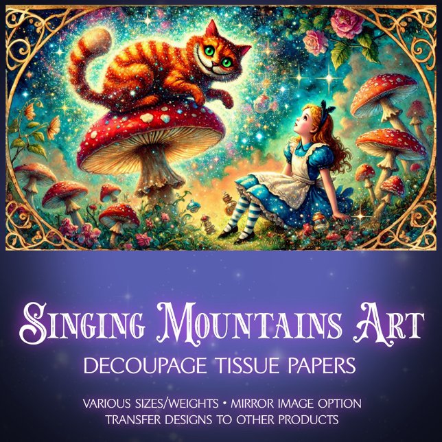 Vintage Wonderland Mushroom Moment Seidenpapier (Von Creator hochgeladen)