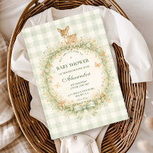Vintage Woodland Deer Baby Shower