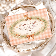 Vintage Woodland Fox Diapper Raffle