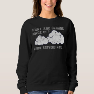 Vintage-Woraus bestehen Wolken-Linux-Server Com Sweatshirt