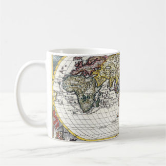 Vintage World Map Globe Sketch Mug Kaffeetasse