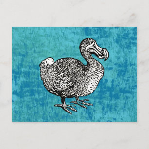 Vintage-Wörterbuchillustration Dodo-Vogel Postkarte